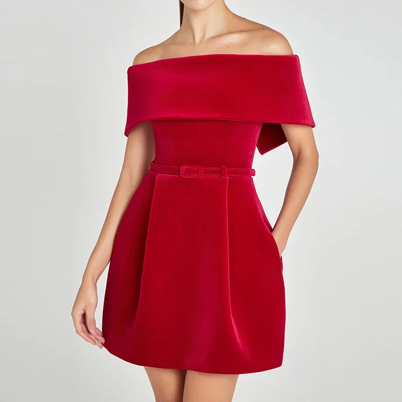 Vestido Ombro a Ombro – Elegância e Charme Atemporal
