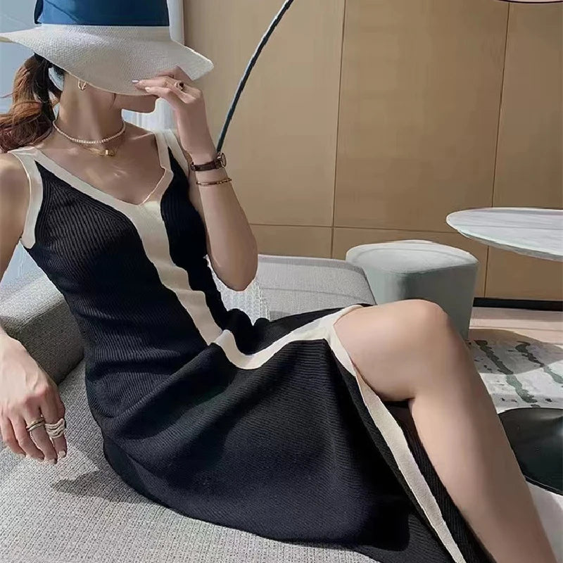 Vestido midi Duo Tricô Novidade
