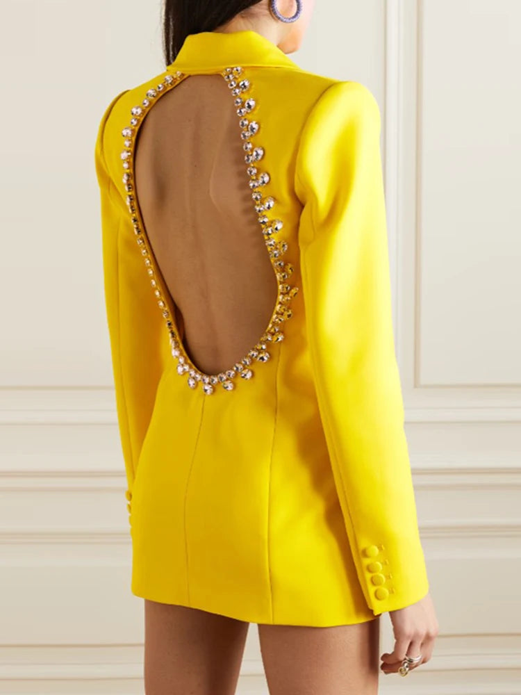 Blazer Com costas detalhe bordado
