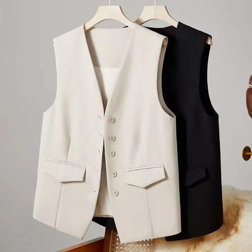 Colete Com detalhe Bolso Alfaiataria