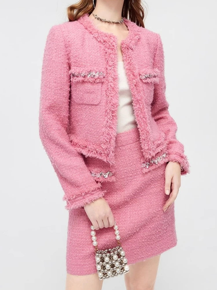 Conjunto Tweed Bordado - Novidade