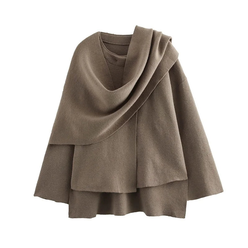 Casaco com Gola Assimétrica – Inverno com Estilo e Conforto