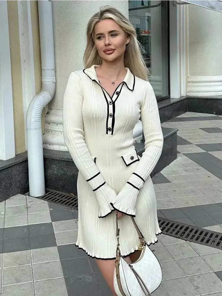Vestido Tricô Detalhe manga - Novidade