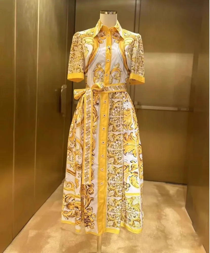 Vestido Estampa DG - Novidade