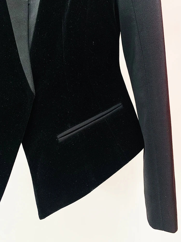 Blazer Veludo - Duas Texturas