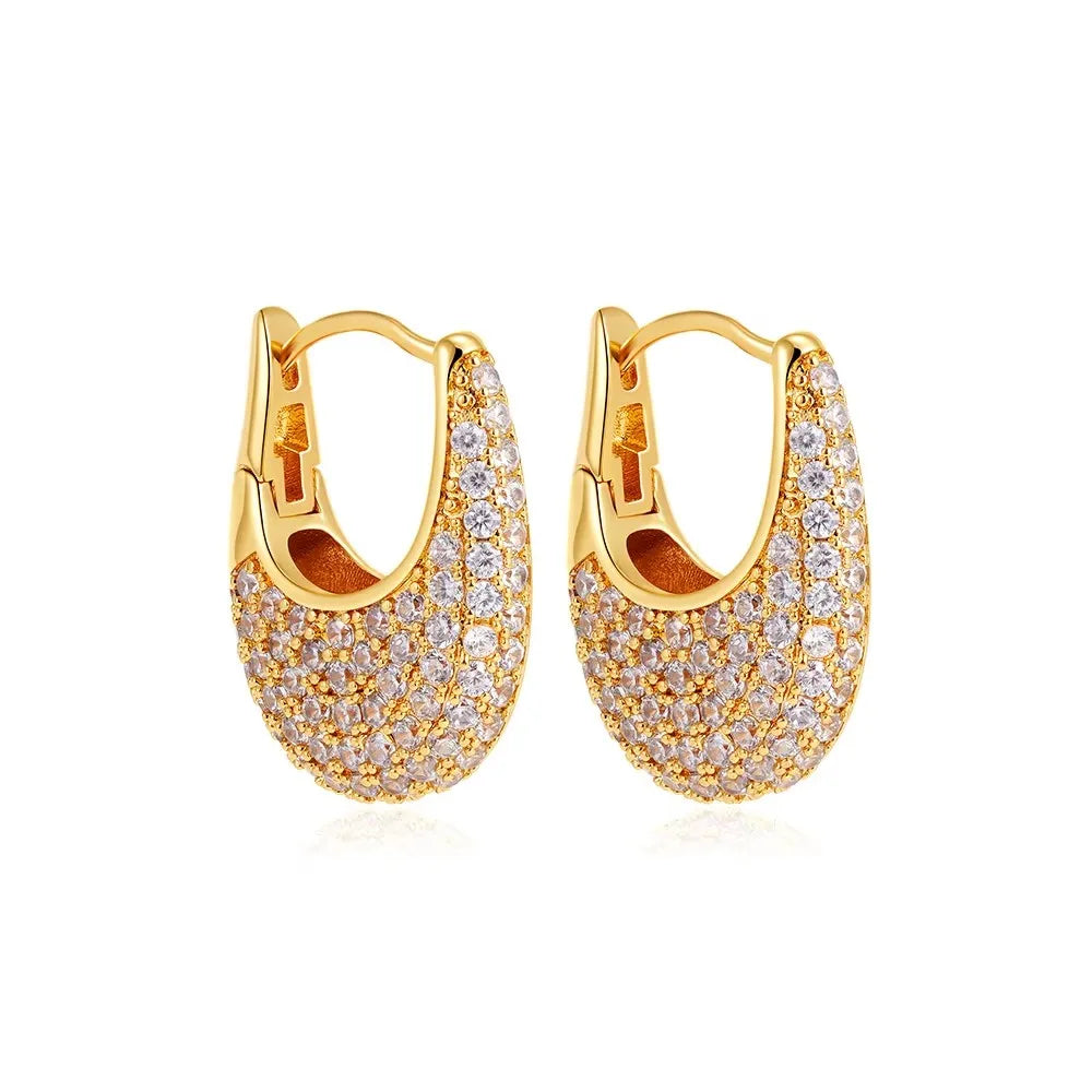 Brincos de Argola – Aço Inoxidável Banhado a Ouro