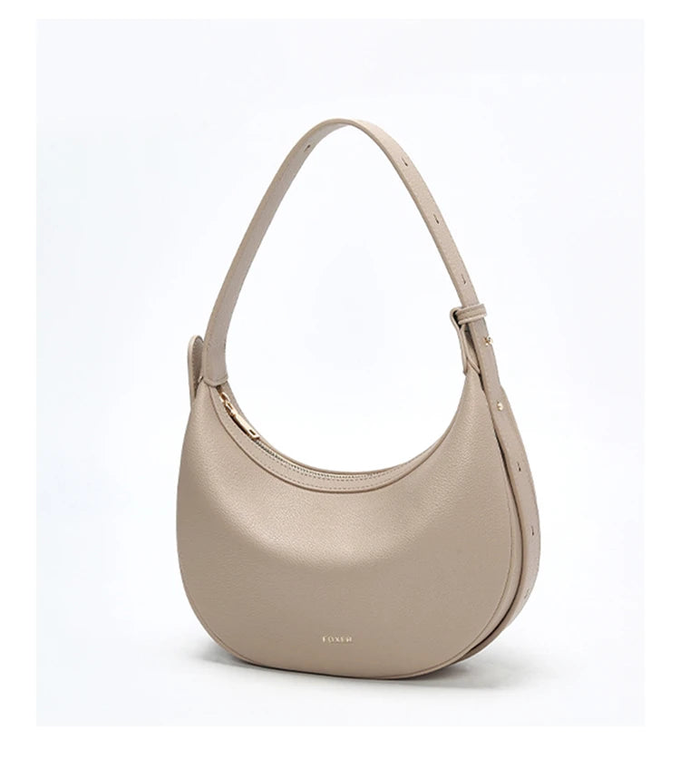 Bolsa – Modelo Meia-Lua, Estilo Crossbody, Elegante