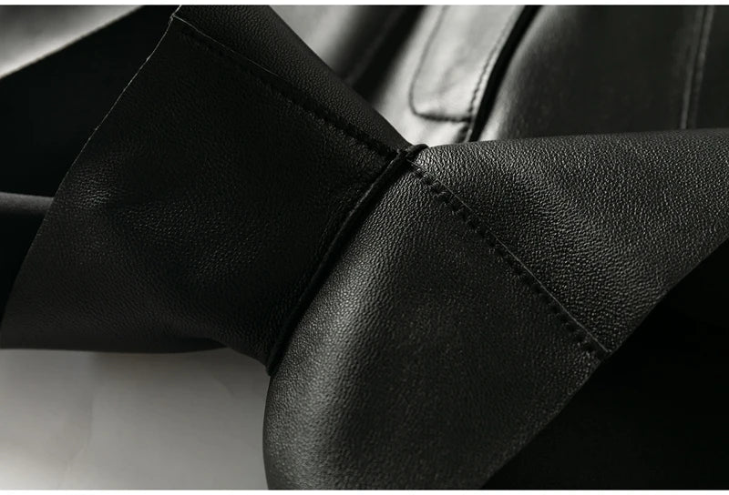 Shorts Couro Legitimo - Com Cinto