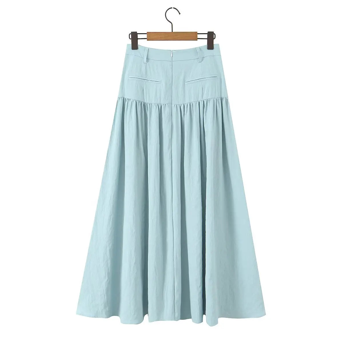 Conjunto – Colete Sem Mangas + Saia plissada com Bolsos