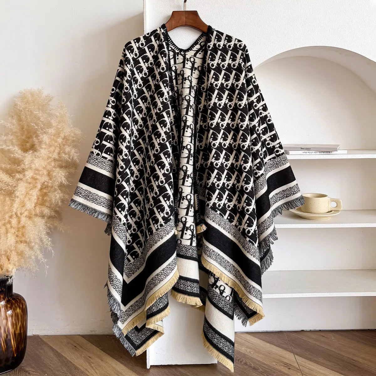 Echarpe Estilo Pashmina em Cashmere