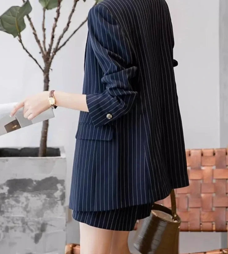 Conjunto Bermuda Risca Giz -  Alfaiataria