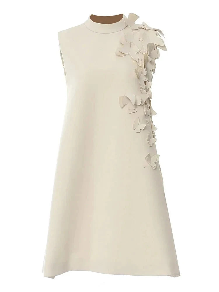 Vestido Alfaiataria com detalhe em flores