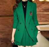 Conjunto Blazer e Saia plissada - Alfaiataria