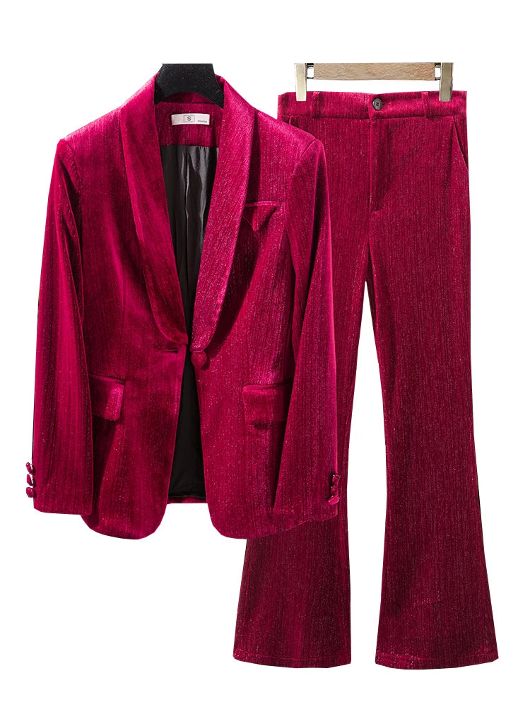 Conjunto Veludo Inverno Alfaiataria
