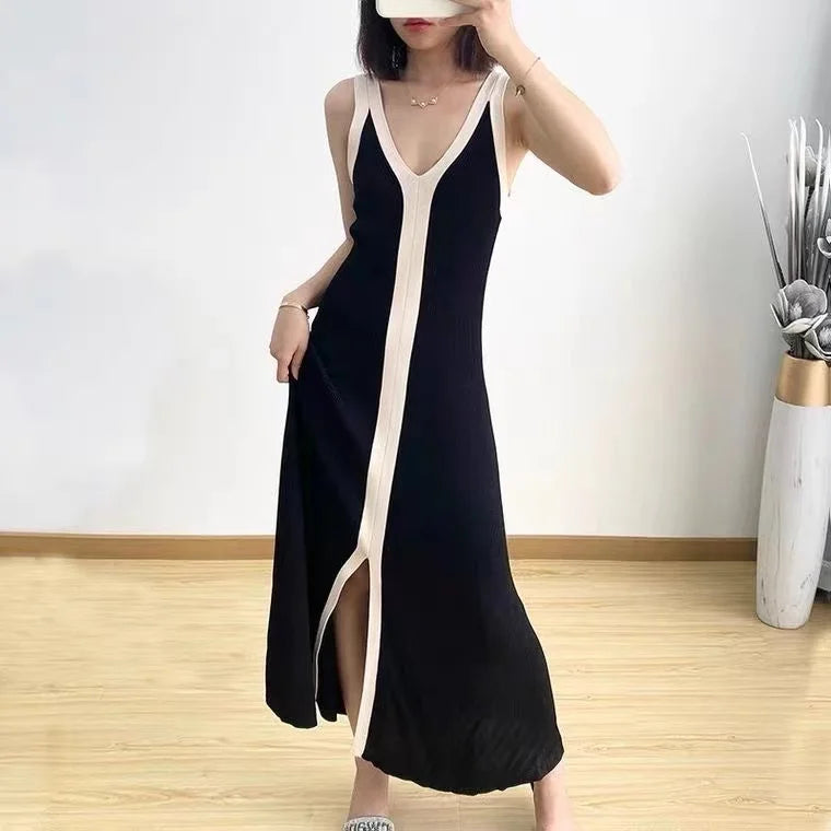Vestido midi Duo Tricô Novidade