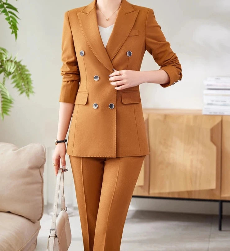 Conjunto Alfaiataria botões duplo elegante