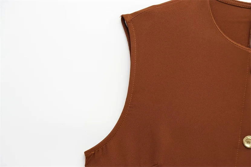 Vestido Midi sem Mangas – Elegância Casual