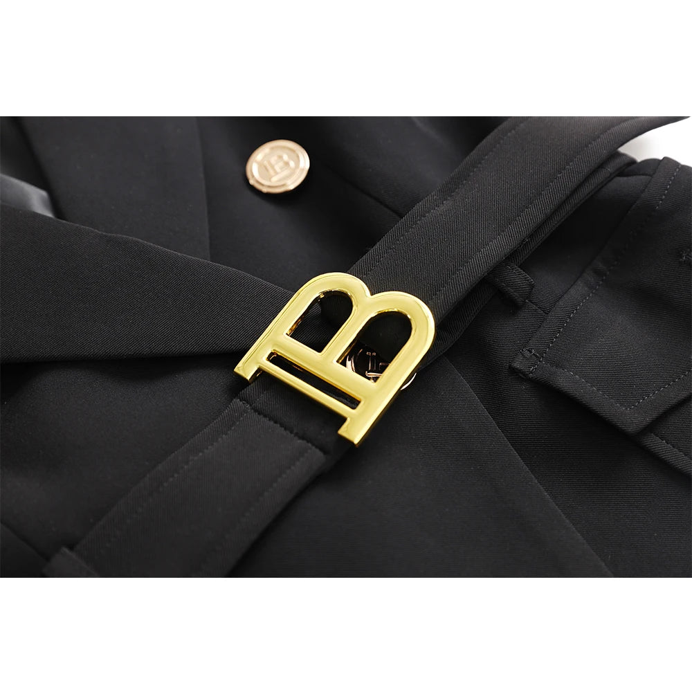 Blazer Com Cinto B - Alfaiataria Luxo