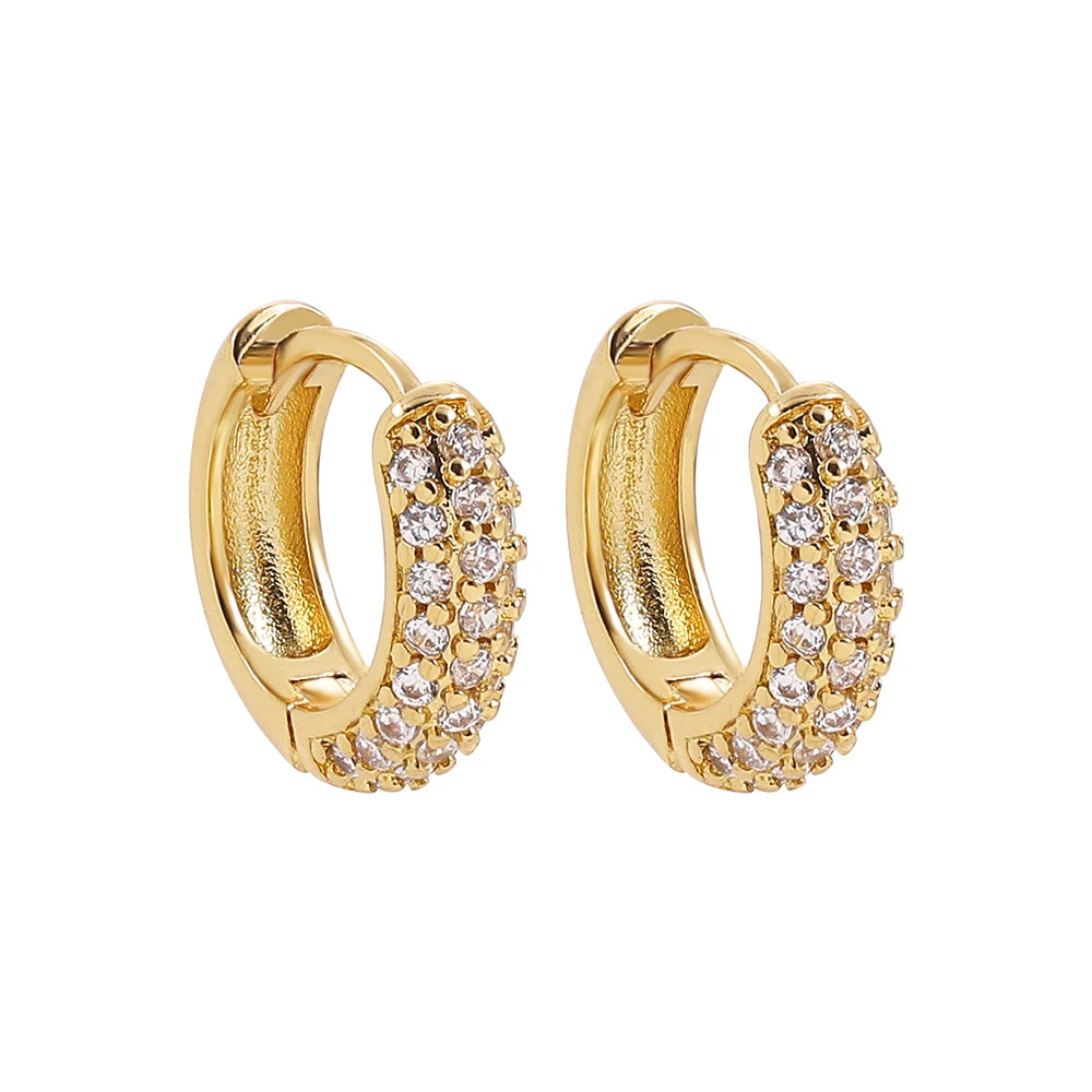 Brincos de Argola – Aço Inoxidável Banhado a Ouro