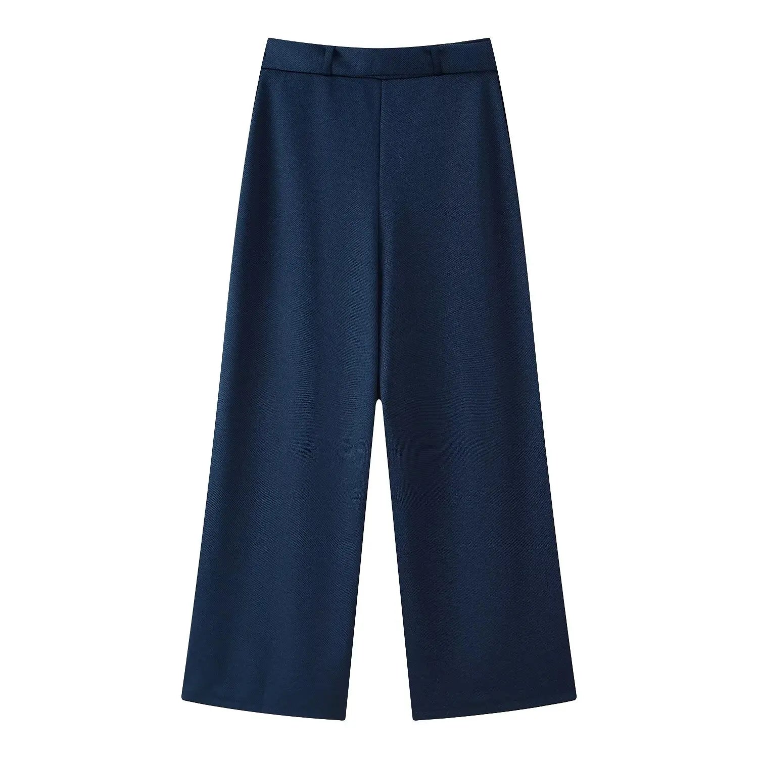 Conjunto Alfaiataria Linéa Classique - Top Curto com Botões & Calça Flare de Cintura Média