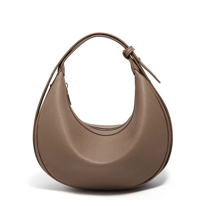 Bolsa – Modelo Meia-Lua, Estilo Crossbody, Elegante