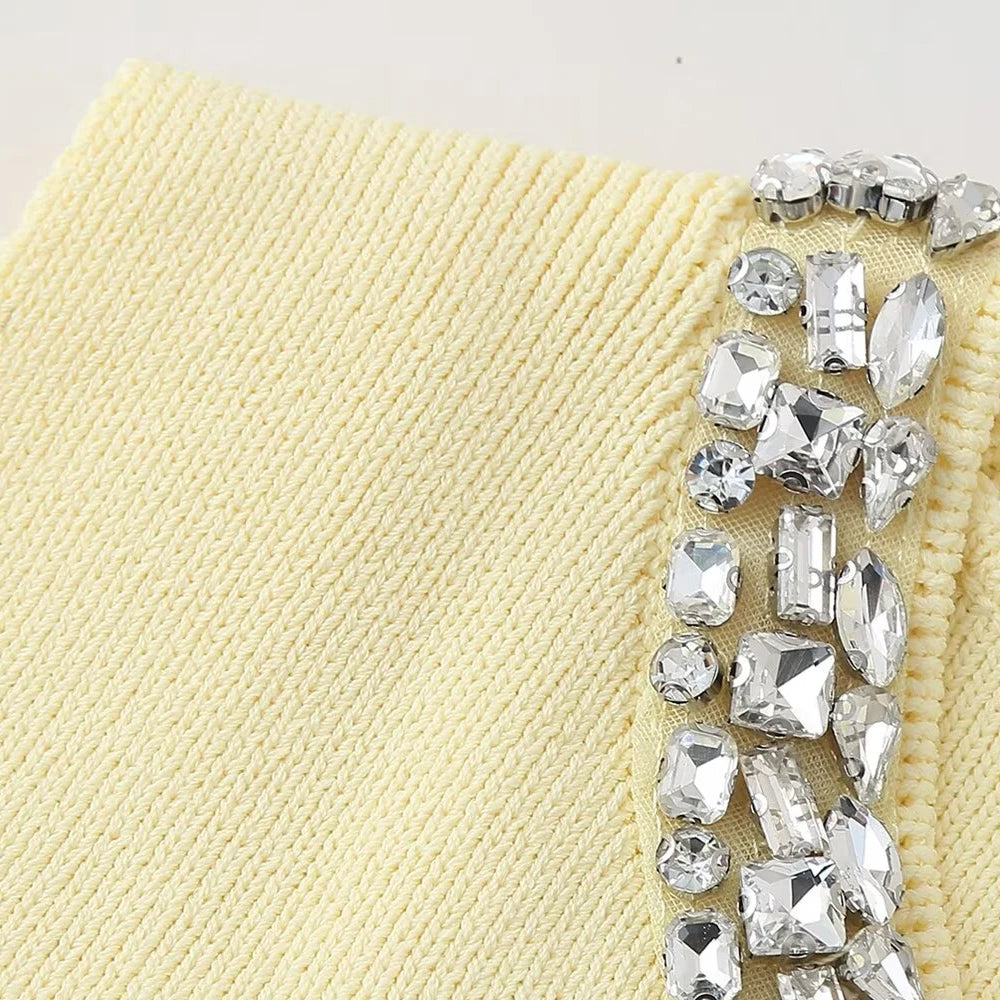 Regata Pulôver Modal com Gola Redonda e Detalhe Bordados á mão em Cristais