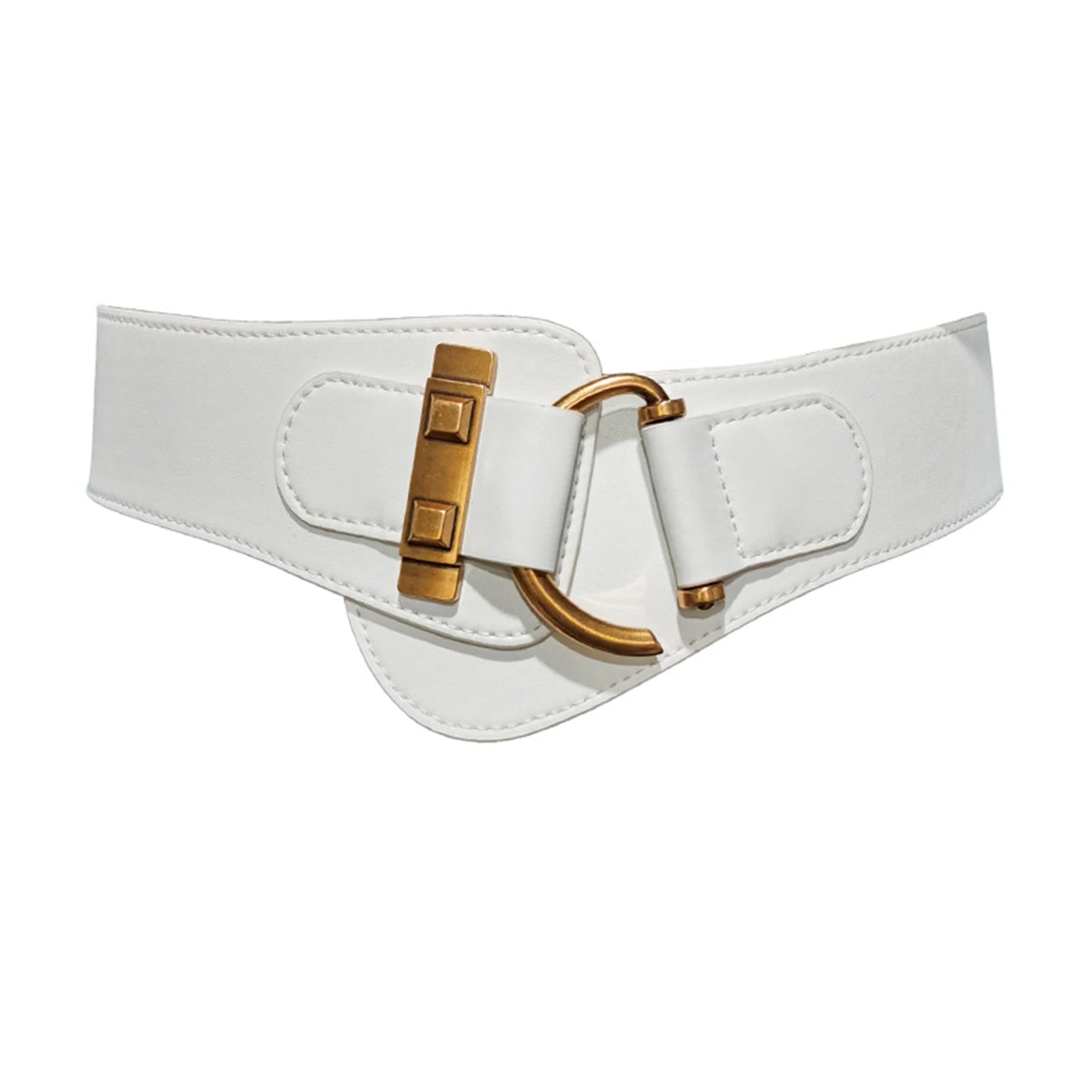 Cinto Feminino de Couro com Fivela Dourada – Estilo e Sofisticação