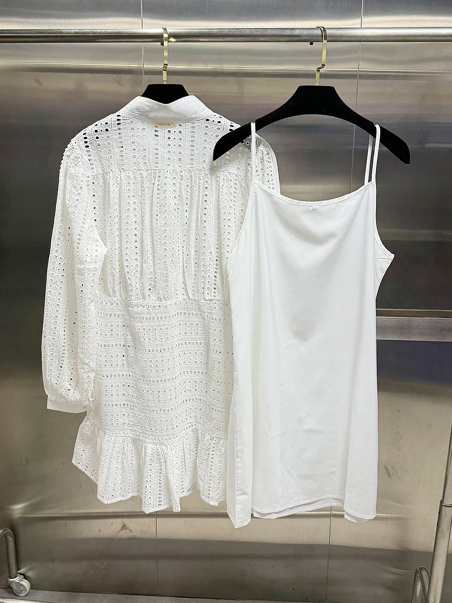 Vestido Curto  e Manga Bufante – Sofisticação Moderna com Toque Romântico