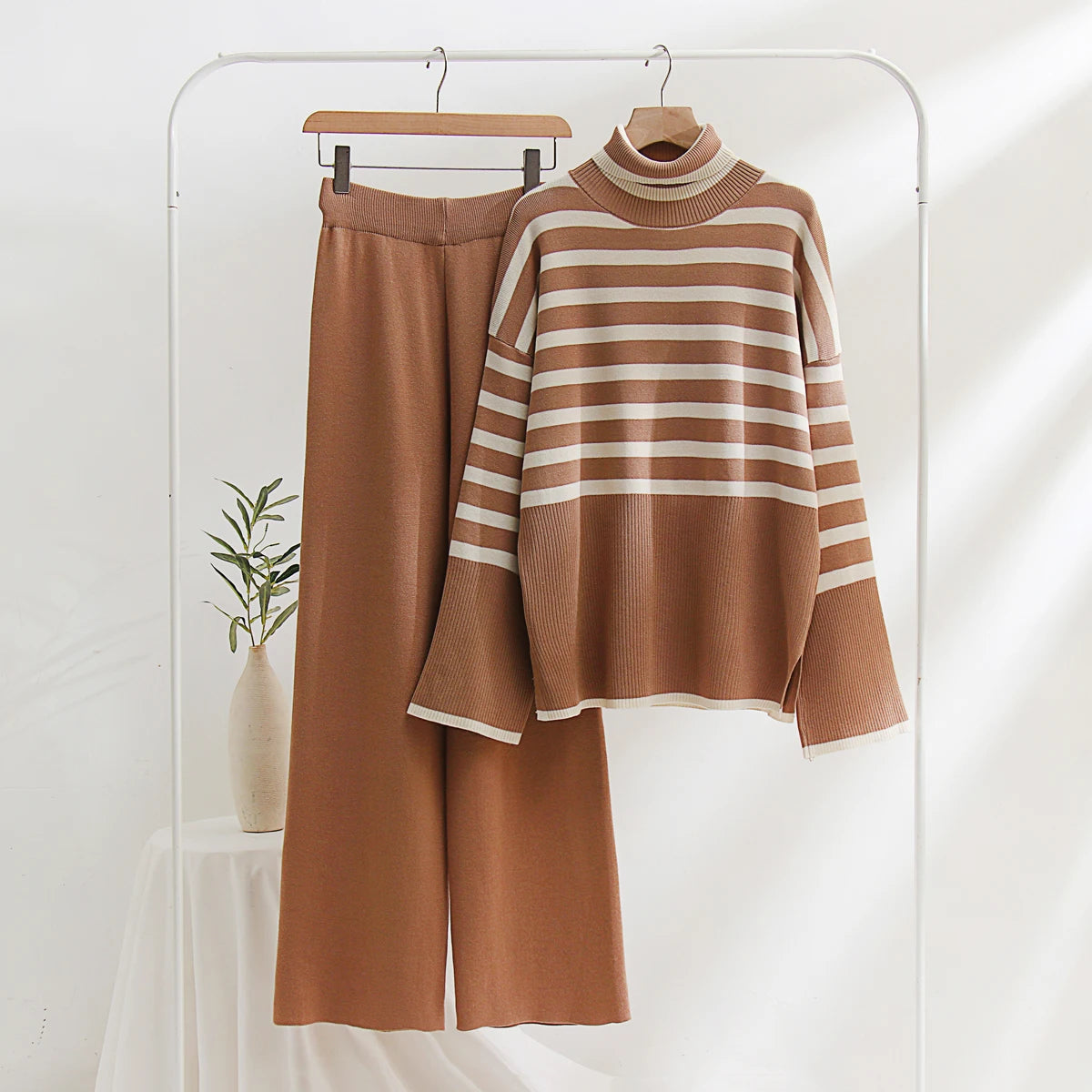 Conjunto Tricô de modal - Listrado