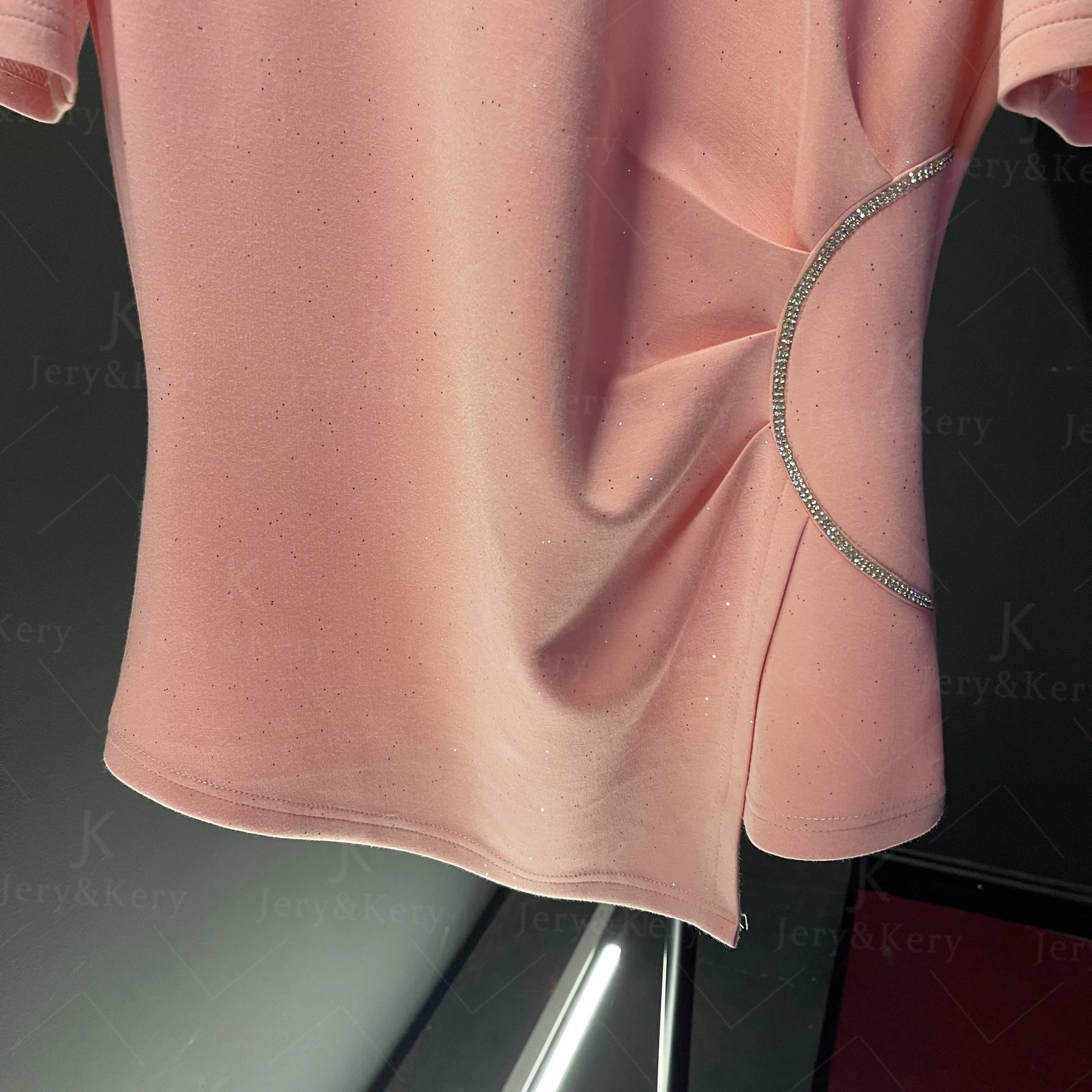 T-shirt Bordada Con detalhes - algodão