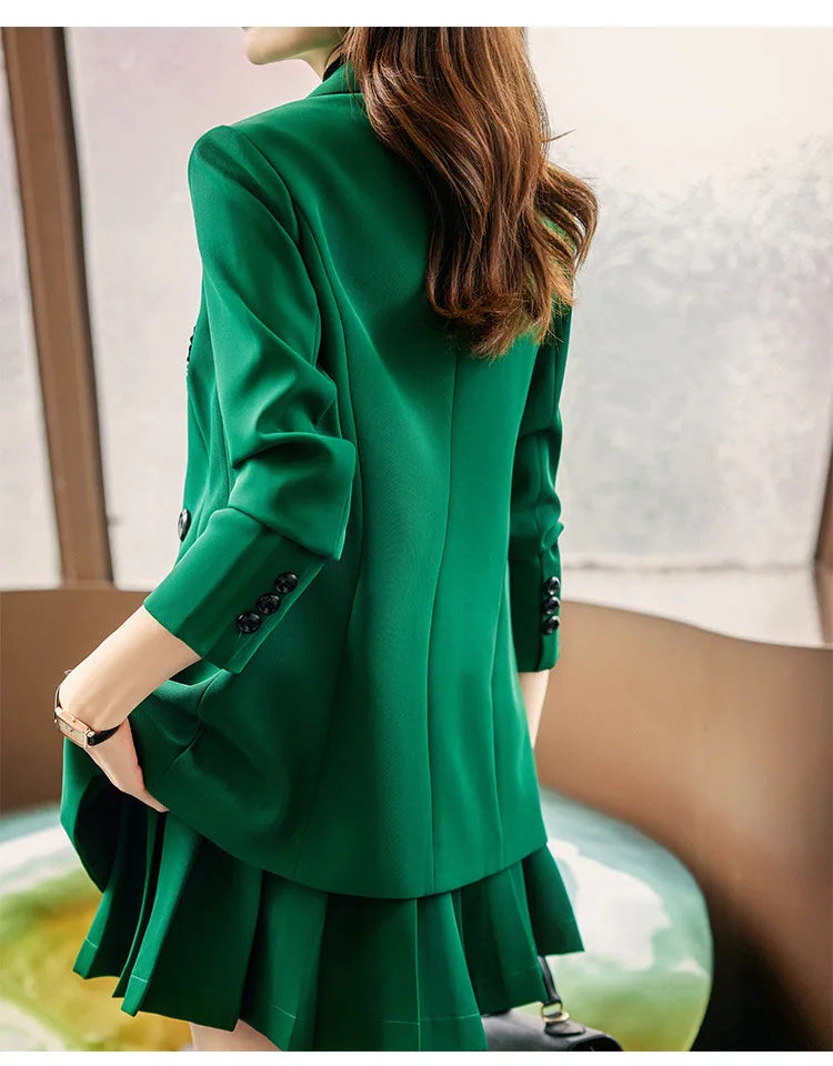 Conjunto Blazer e Saia plissada - Alfaiataria