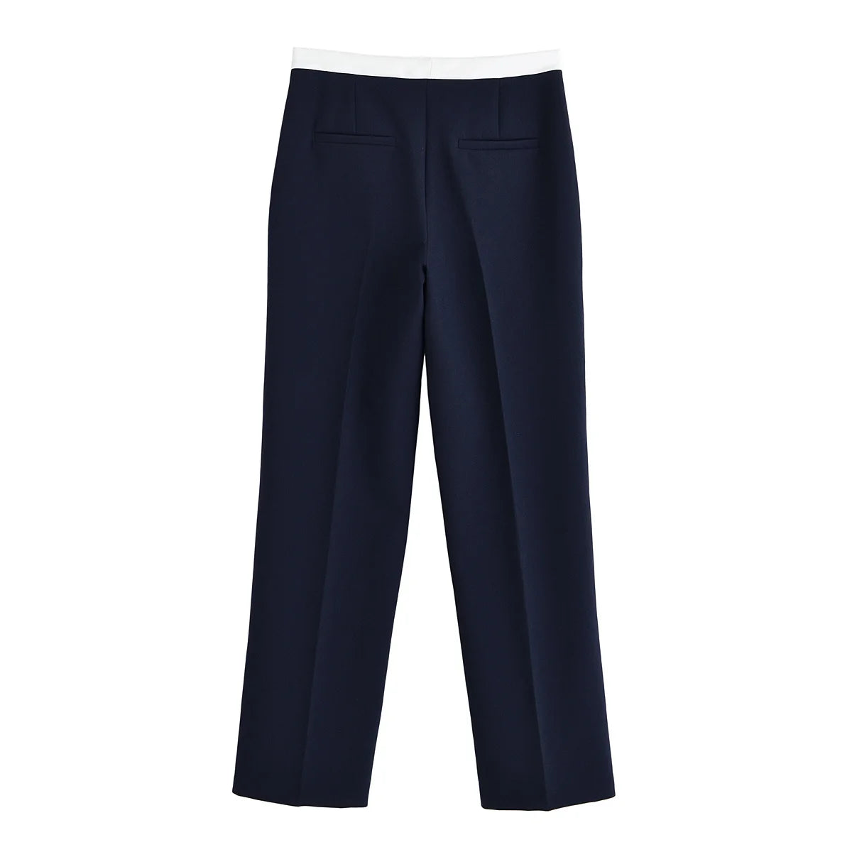Conjunto Feminino Versátil – Blusa Básica com Recortes e Calça Reta Cintura Alta