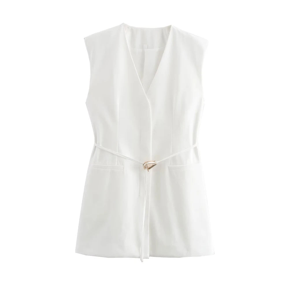 Conjunto Feminino de Colete e Calça - Elegância e Conforto