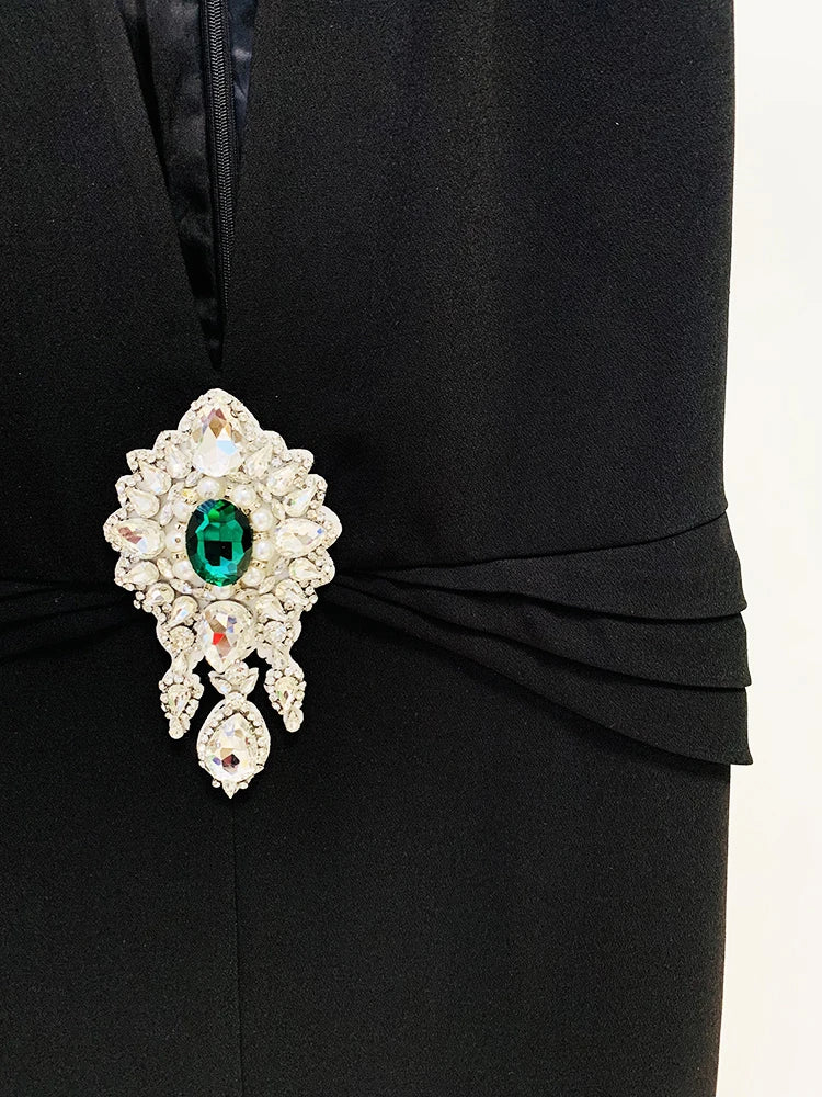 Macacão Com bordado pedras alfaiataria