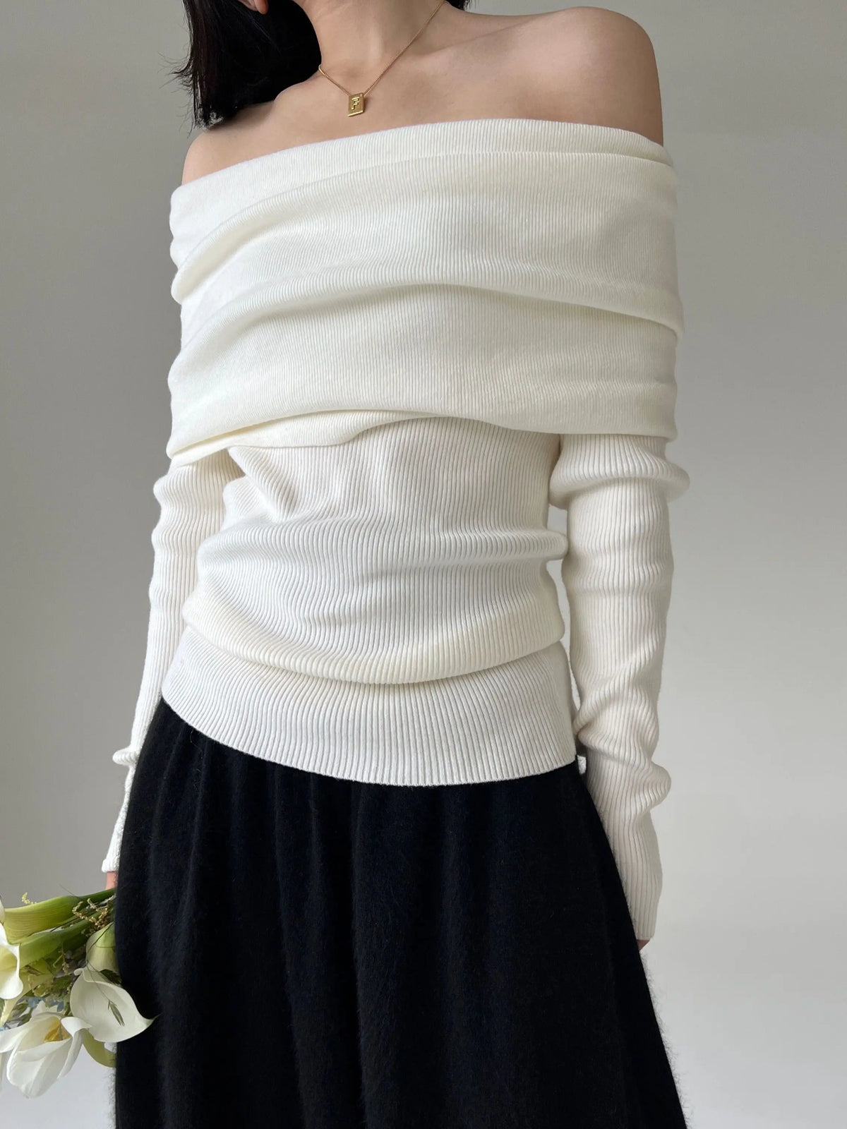Blusa Ombro a Ombro  Modal - Coleção Classic