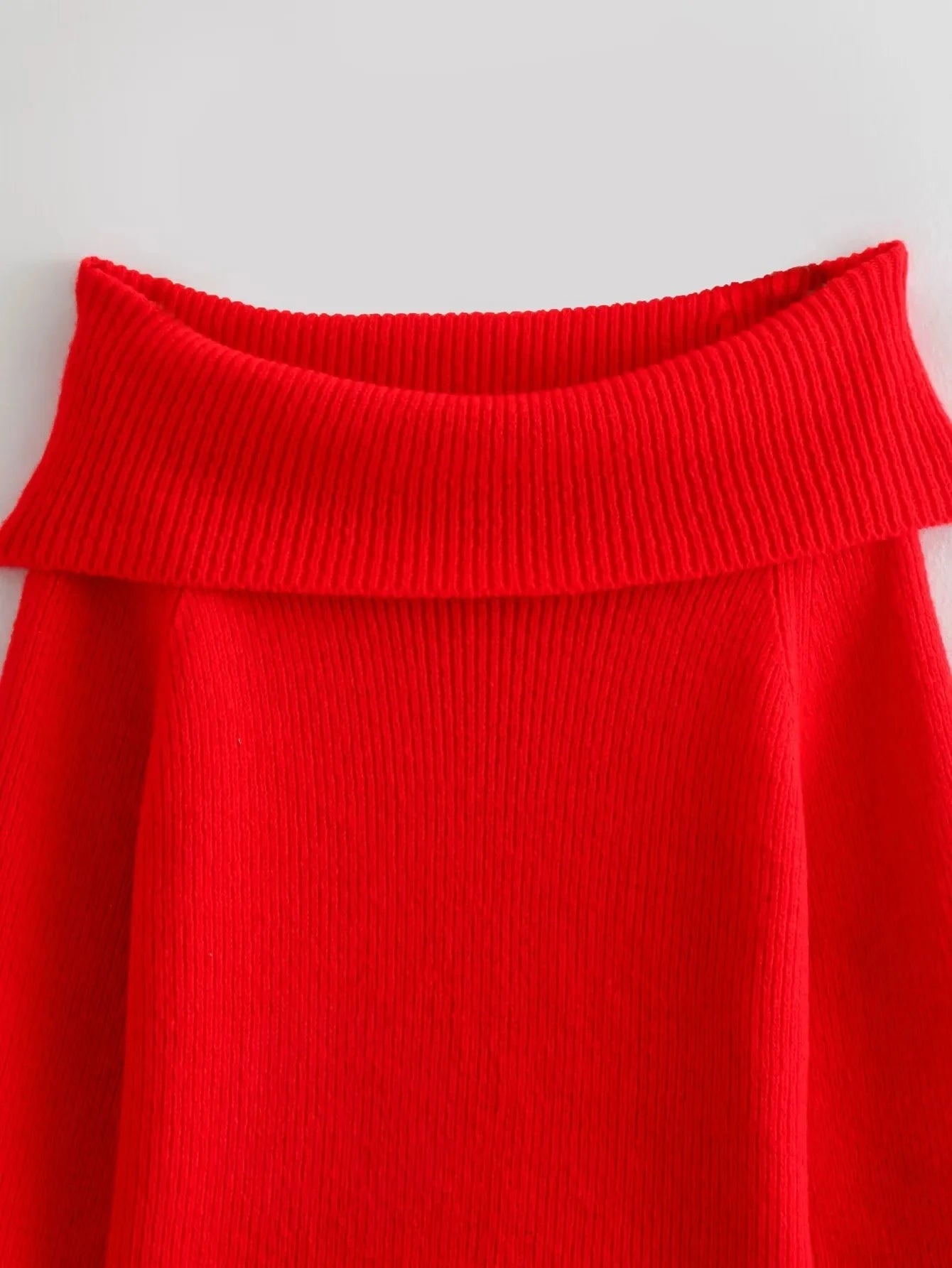 Blusa Tricô- Decote Ombro A ombro
