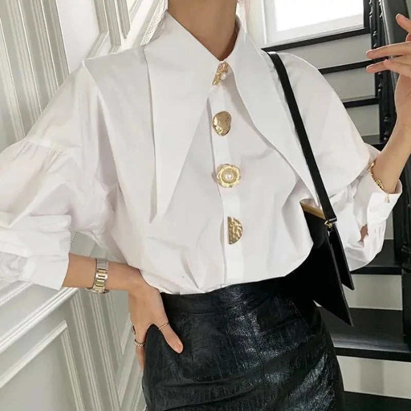 Blusa Elegante Retrô – Sofisticação e Estilo