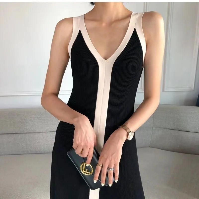 Vestido midi Duo Tricô Novidade