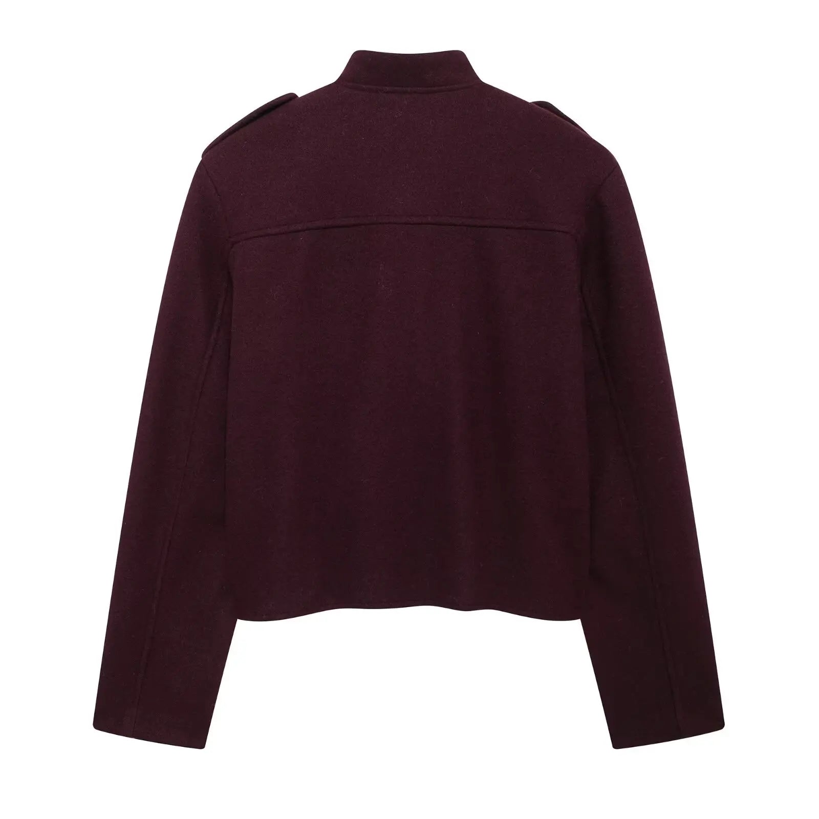 Jaqueta em Tweed Texturizado – Corte Reto e Botões Dourados