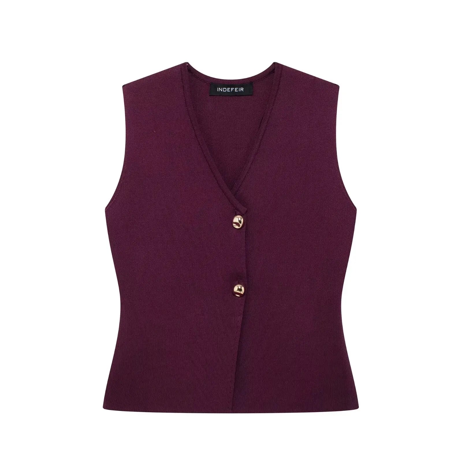 Conjunto – Toque Retrô Elegante, Blusa Tricotada Sem Mangas + Saia Longa Moderna