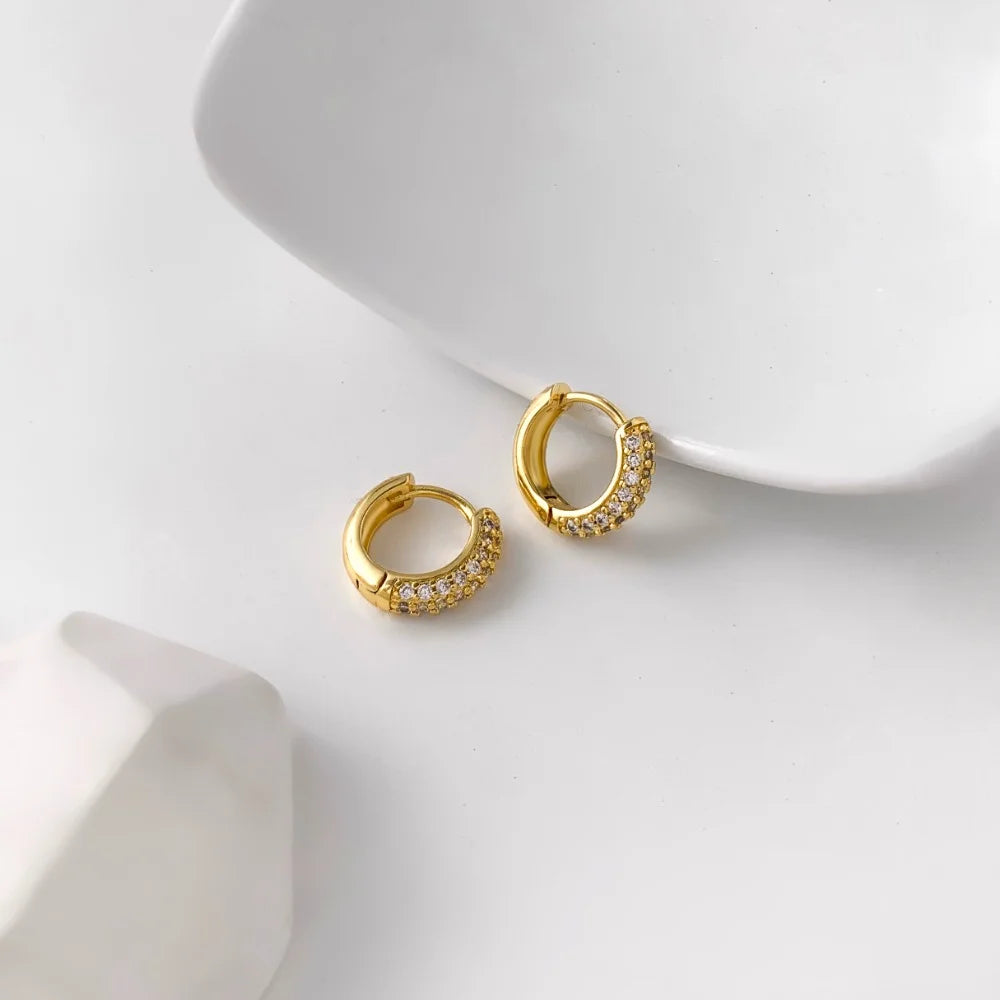 Brincos de Argola – Aço Inoxidável Banhado a Ouro