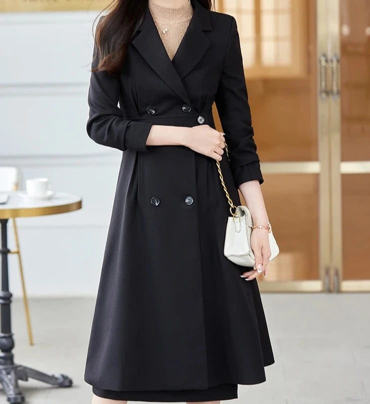 Conjunto Alfaiataria Sobretudo e saia - Alta costura