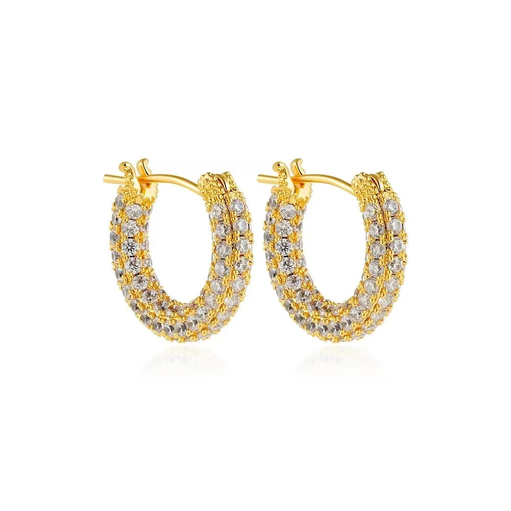Brincos de Argola – Aço Inoxidável Banhado a Ouro