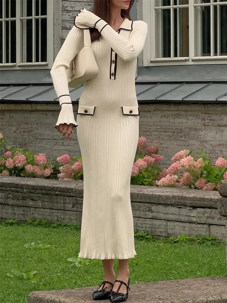 Vestido Tricô Detalhe manga - Novidade