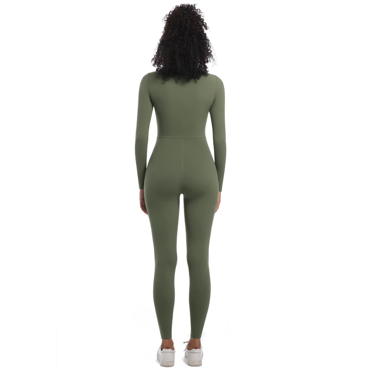 Macacão Fitness Feminino com Zíper Frontal – Modelagem Anatômica e Performance Elegante