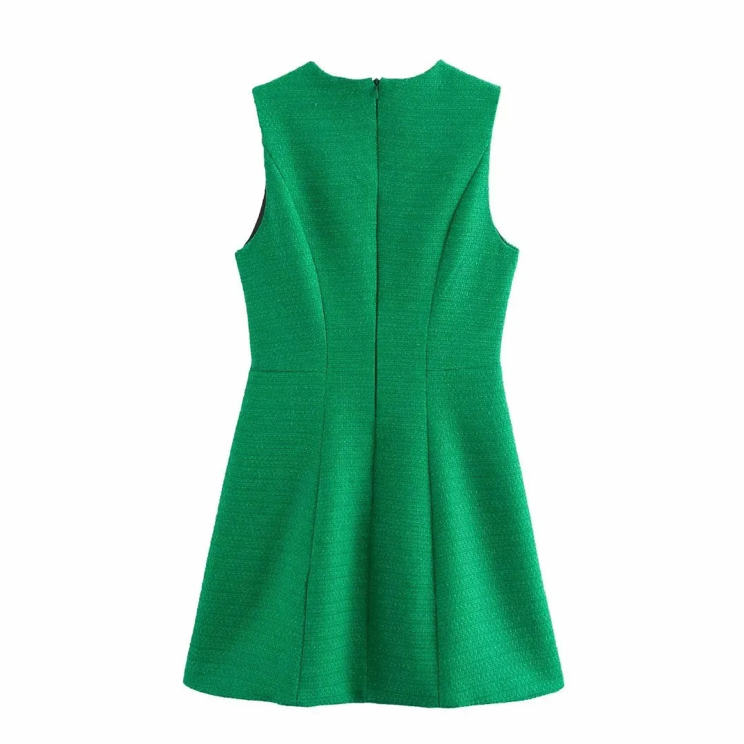 Vestido Tubinho Com decote quadrado - Novidade