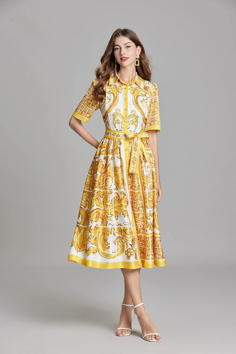 Vestido Estampa DG - Novidade
