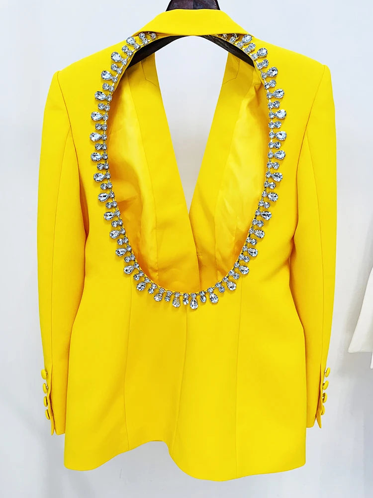 Blazer Com costas detalhe bordado