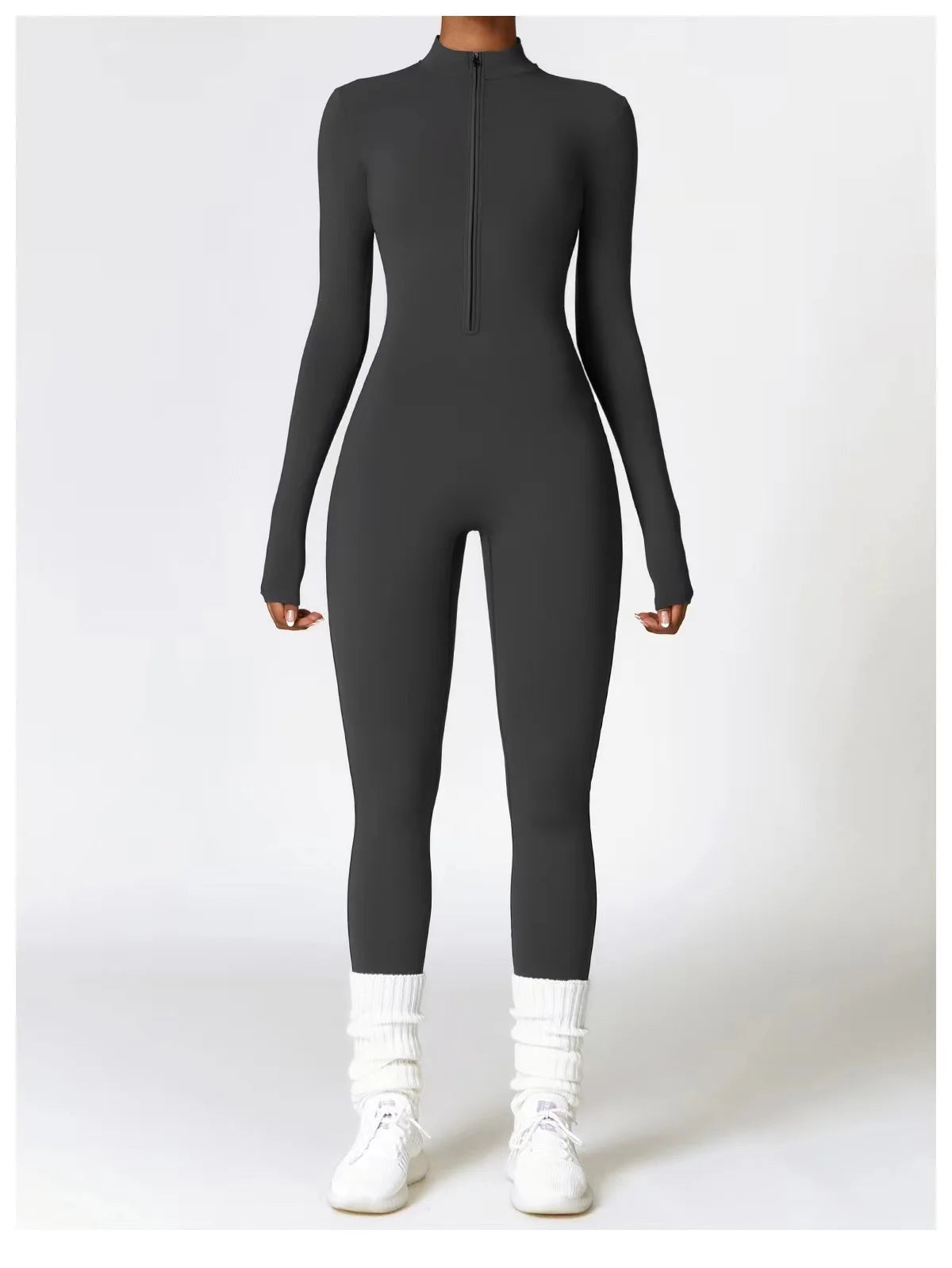 Macacão sem costura outerwear alta elasticidade