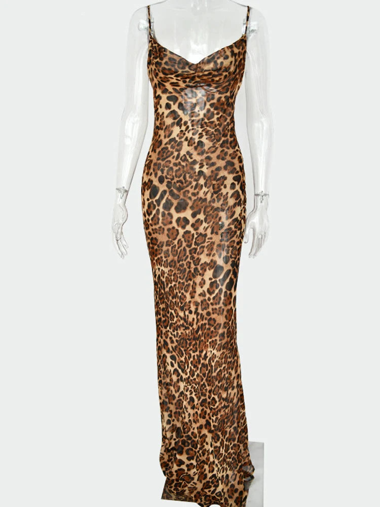 Vestido animal print -  sexy elegante